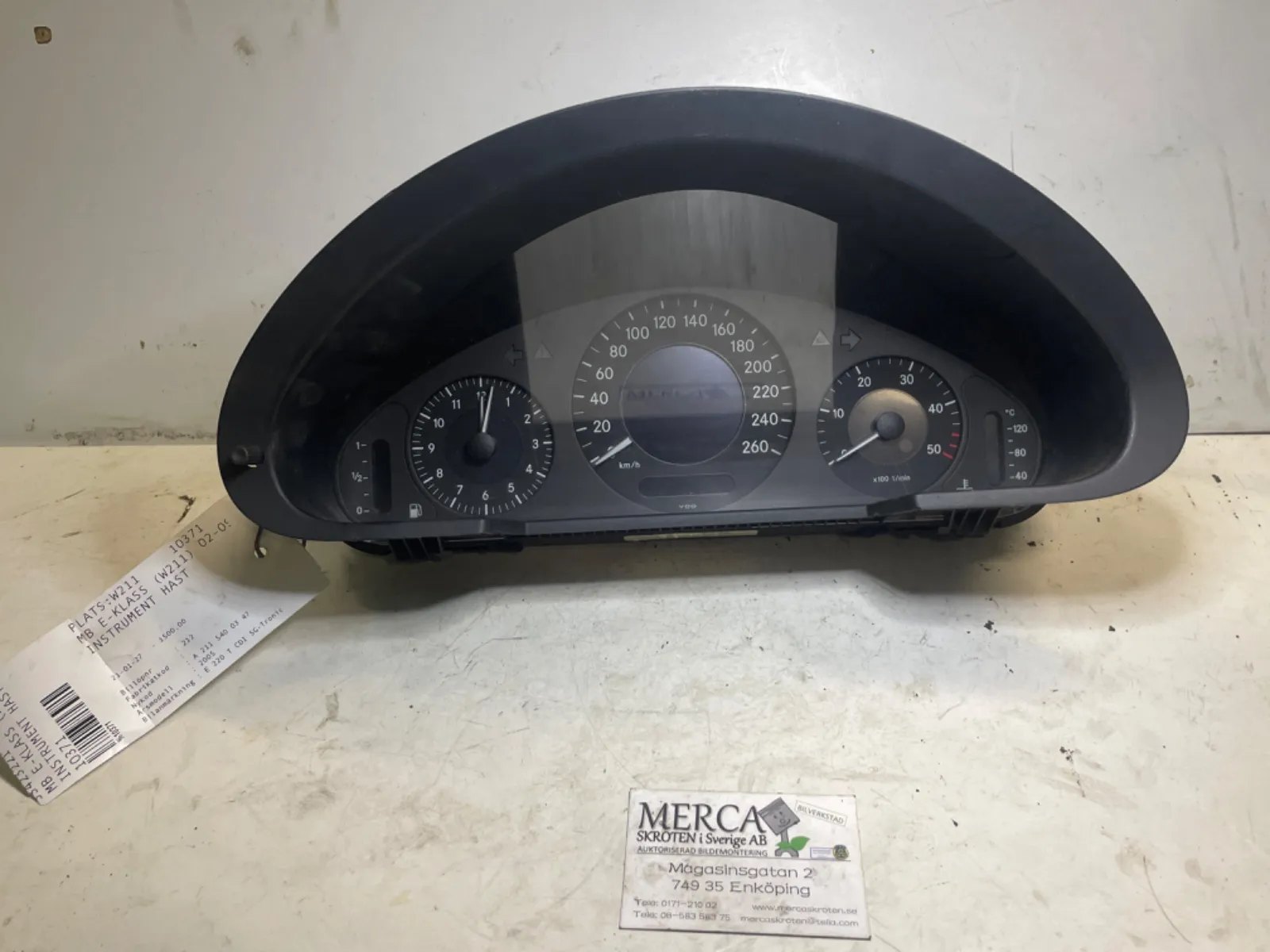 Mercedes-Benz E-klass W211 Instrument hast