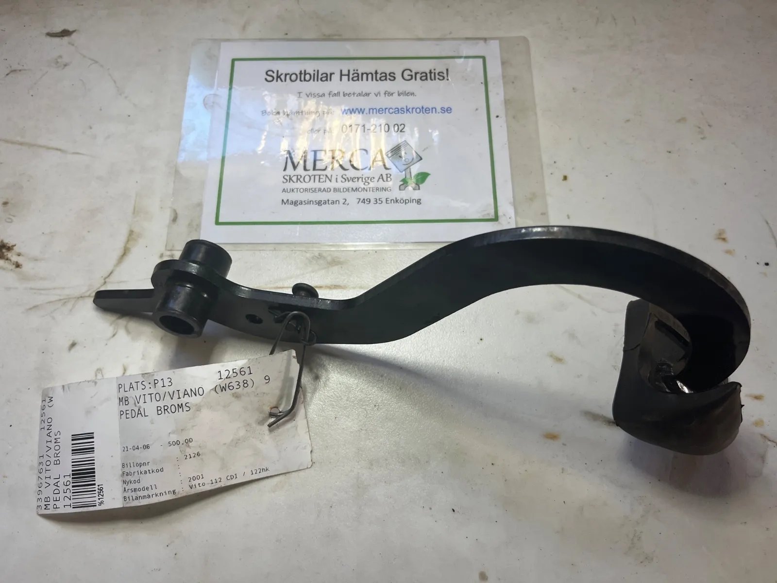 Mercedes-Benz Vito/Viano W638 Pedal broms