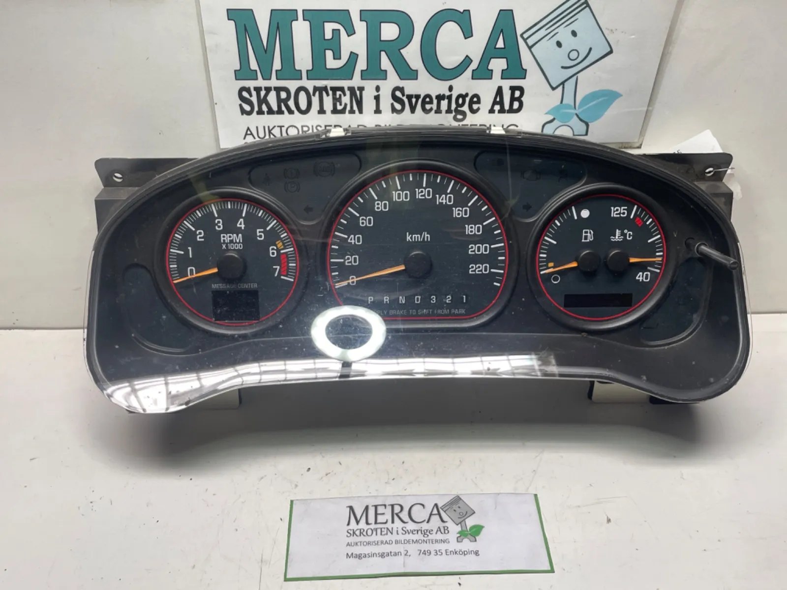 Chevrolet Trans Sport Instrument komplett mätarhus