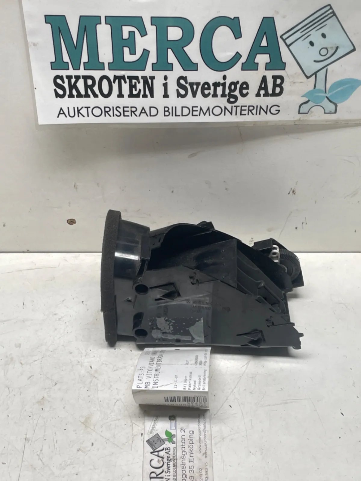 Mercedes-Benz Vito/Viano W639 Instrumentbräda luftutblås