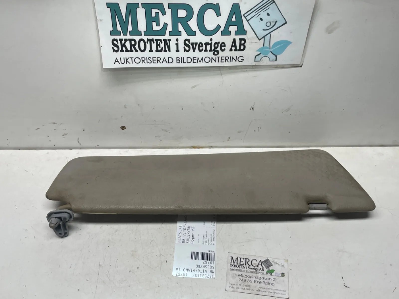Mercedes-Benz Vito/Viano W639 Solskydd vä vänster