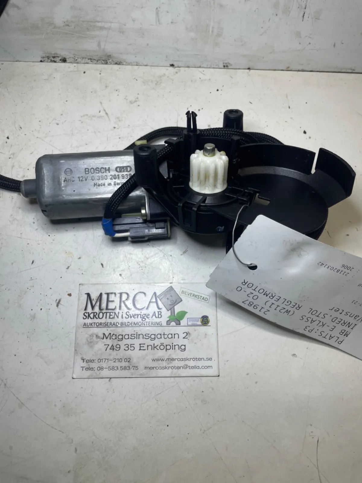 Mercedes-Benz E-klass W211 Inred.stol reglermotor fr