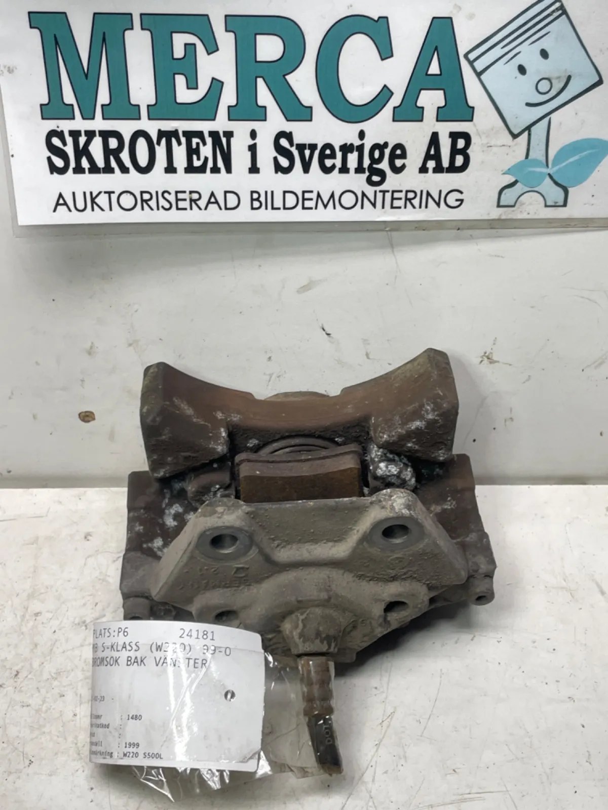 Mercedes-Benz S-klass W220 Bromsok bak vänster