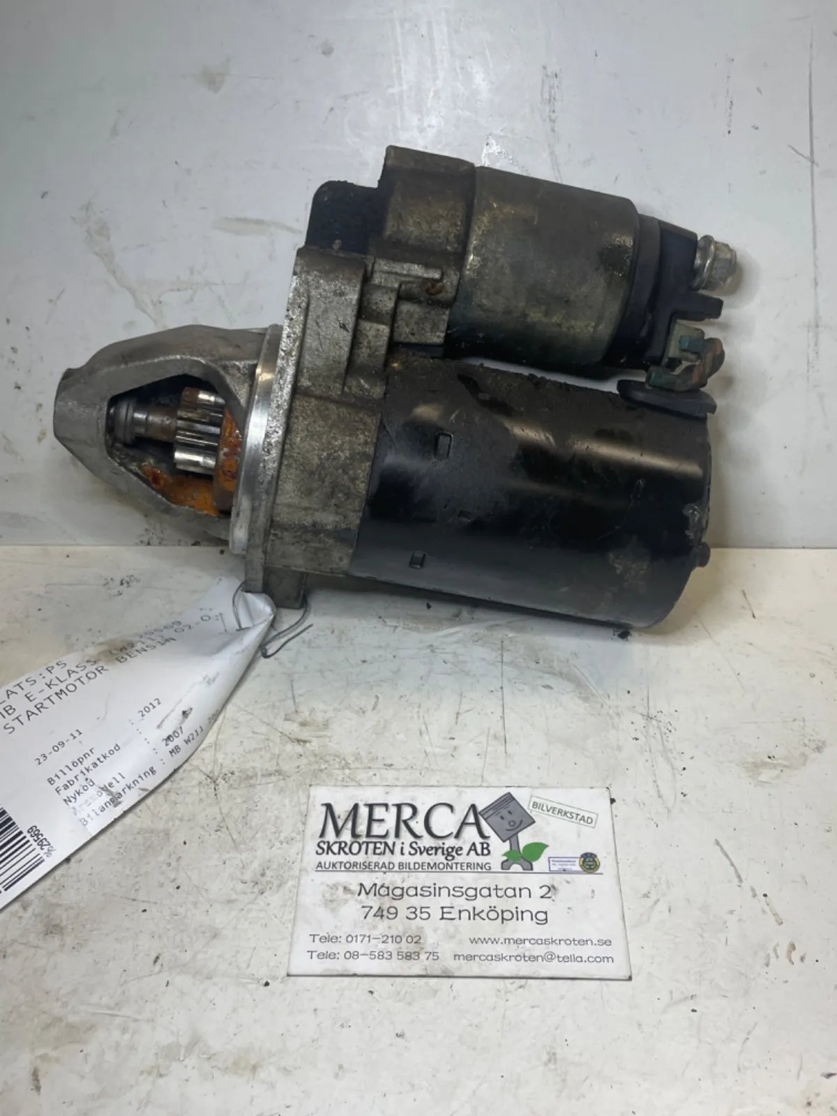 Mercedes-Benz E-klass W211 Startmotor bensin 12v