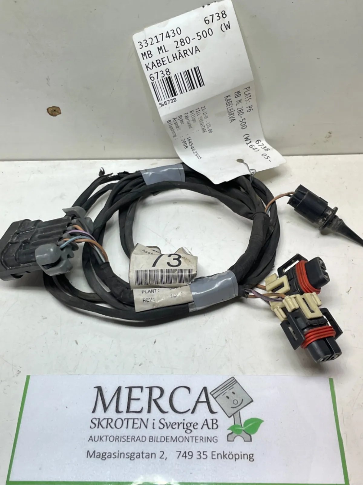 Mercedes-Benz ML 280-500 W164 Kabelhärva