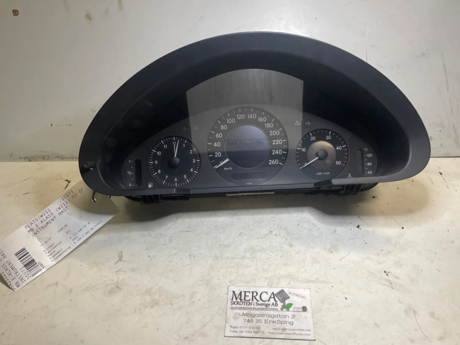 Mercedes-Benz E-klass W211 Instrument hast