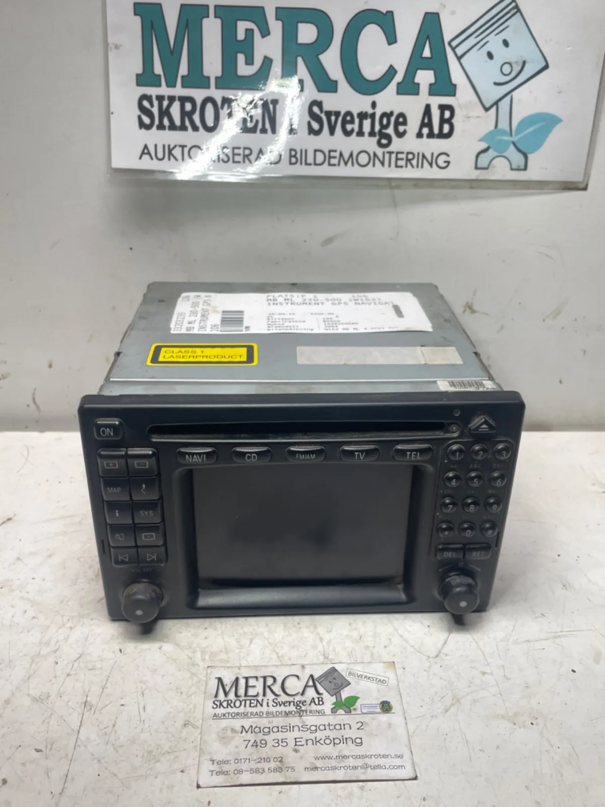 Mercedes-Benz ML 230-500 W163 Instrument gps navigator
