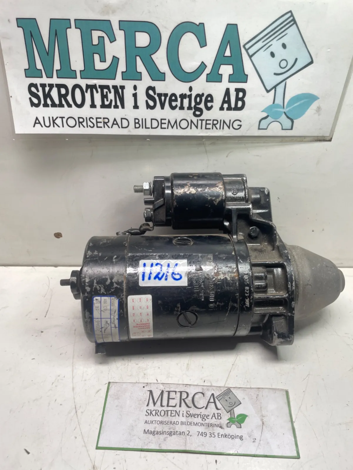Mercedes-Benz 200-300 W123 Startmotor bensin