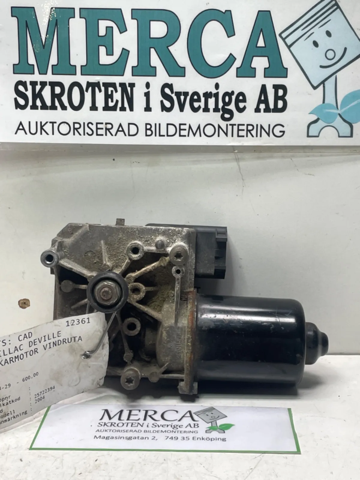 Cadillac Deville Torkarmotor vindruta