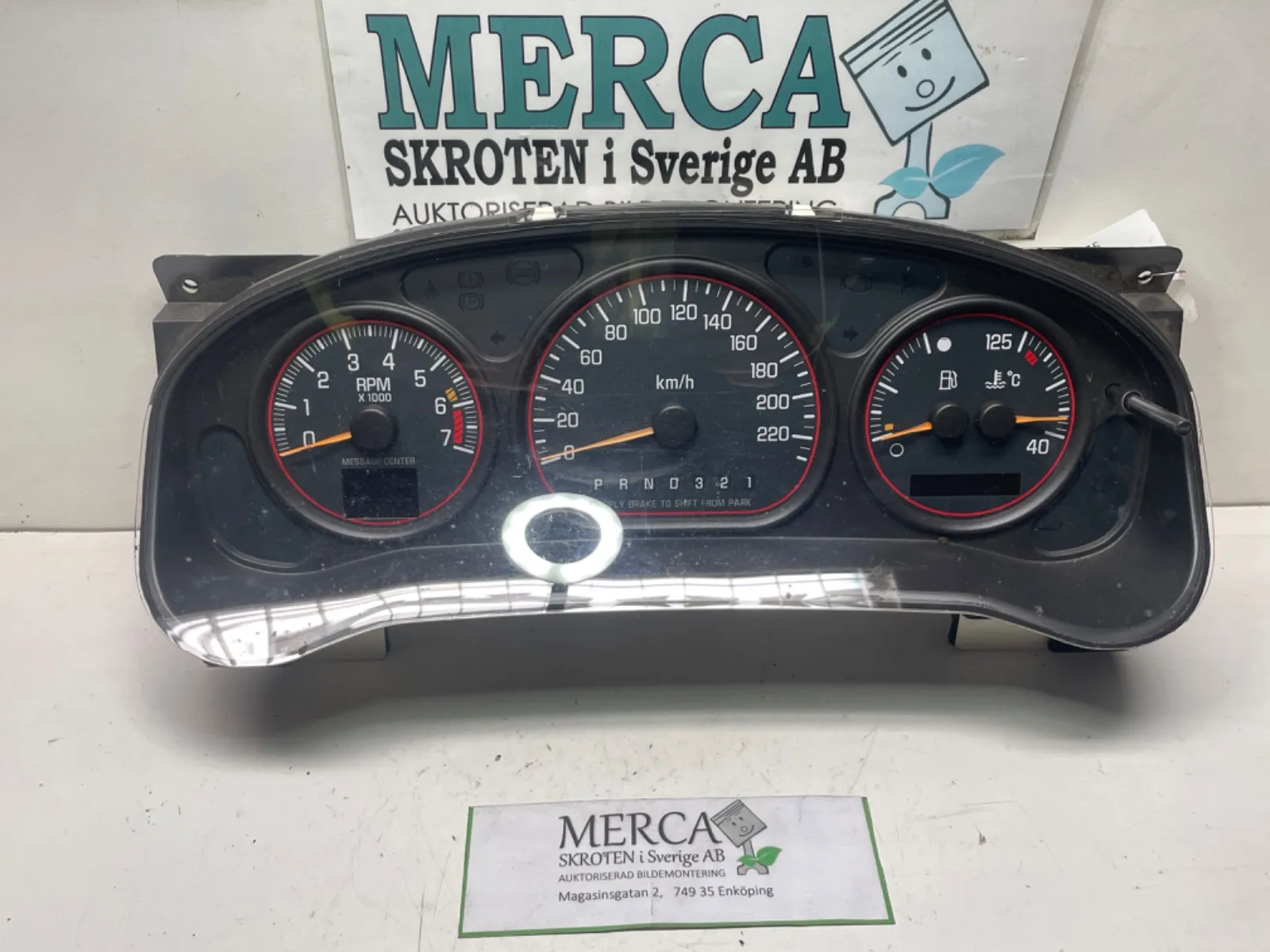 Chevrolet Trans Sport Instrument komplett mätarhus