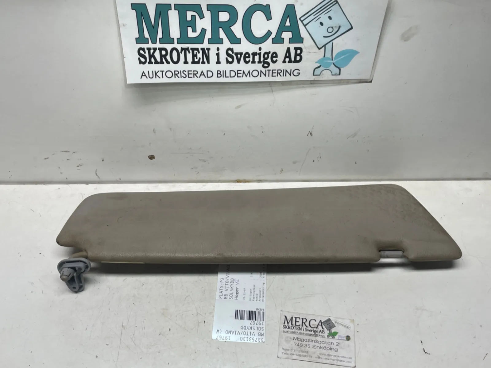 Mercedes-Benz Vito/Viano W639 Solskydd vä vänster
