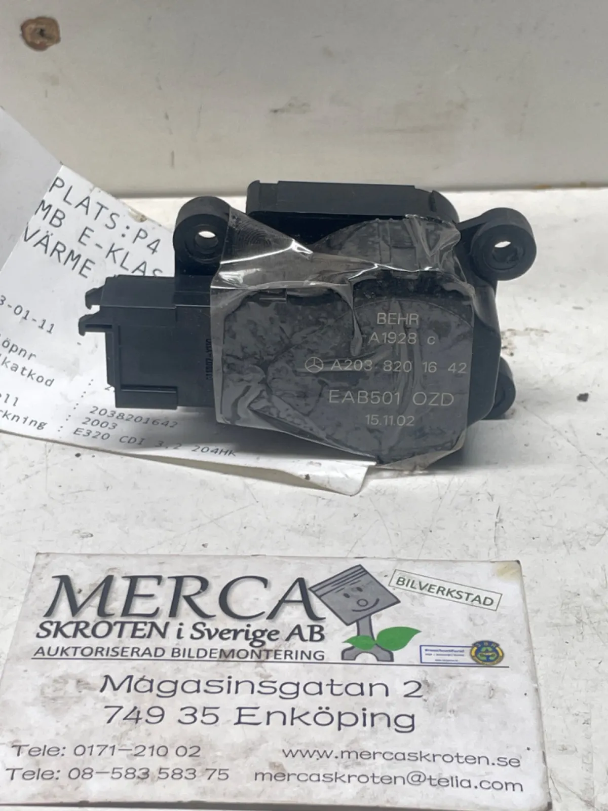 Mercedes-Benz E-klass W211 Värme reglermotor