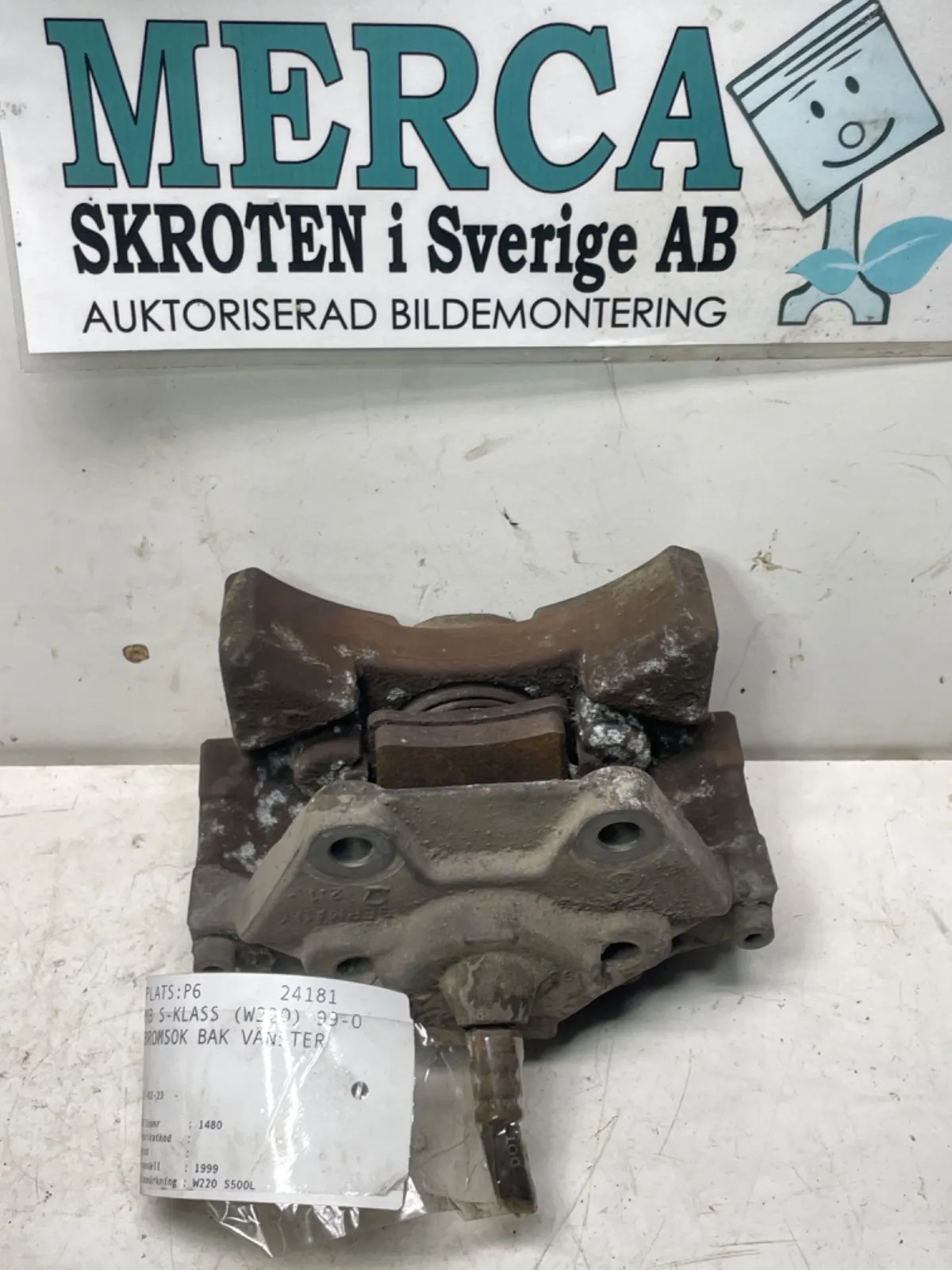 Mercedes-Benz S-klass W220 Bromsok bak vänster