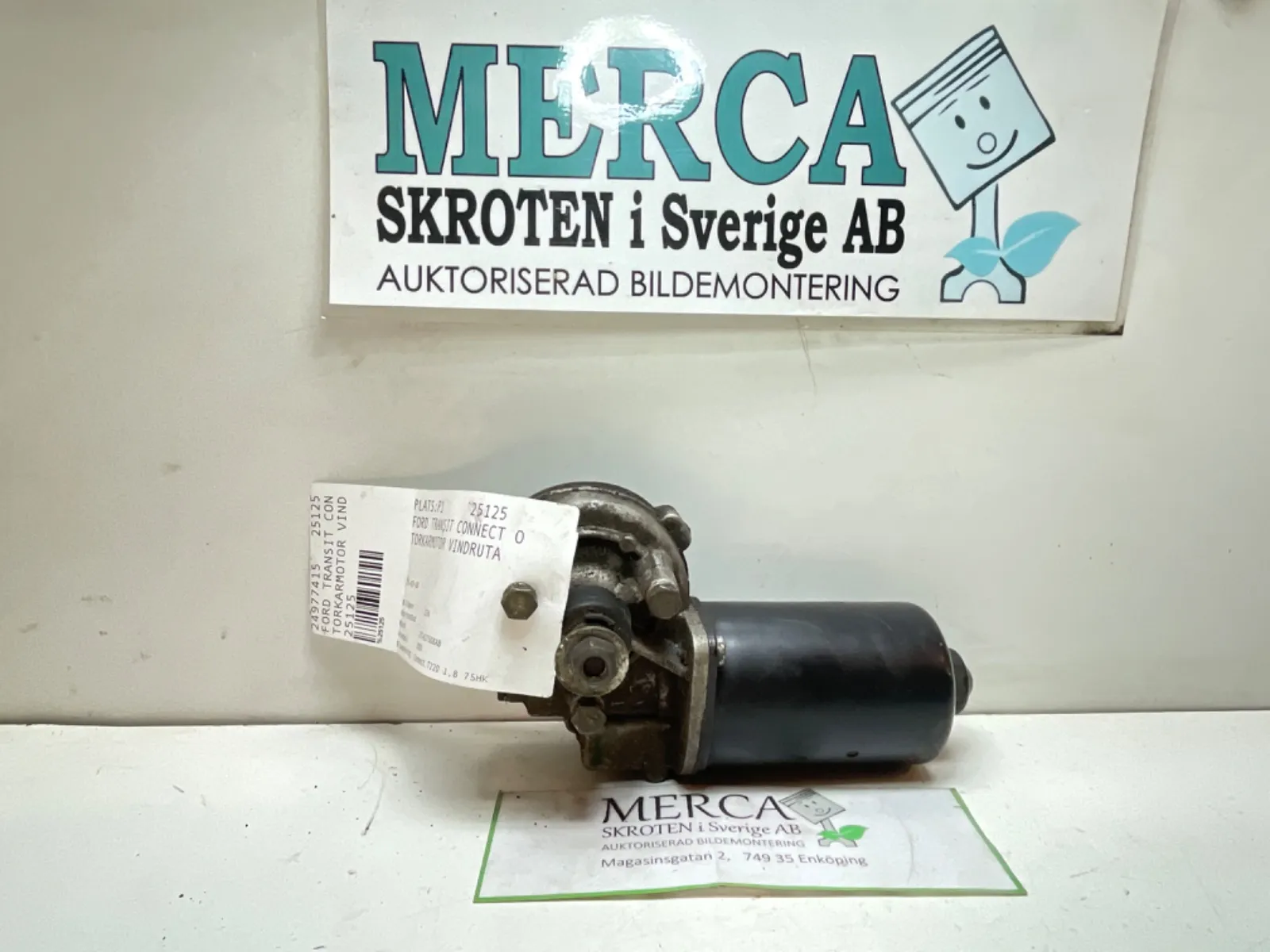 Ford Transit Connect Torkarmotor vindruta