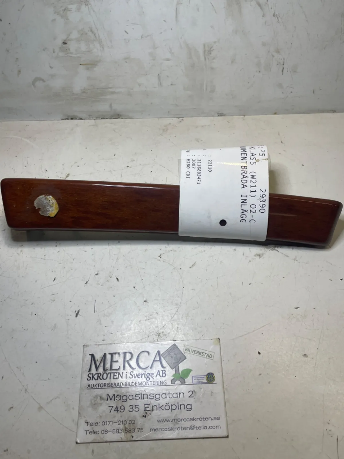 Mercedes-Benz E-klass W211 Instrumentbräda inlägg dekor