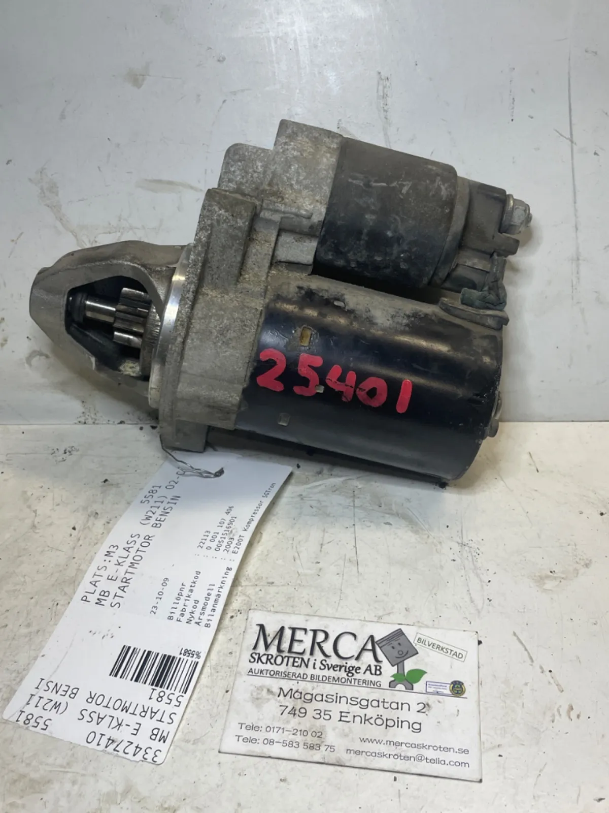 Mercedes-Benz E-klass W211 Startmotor bensin