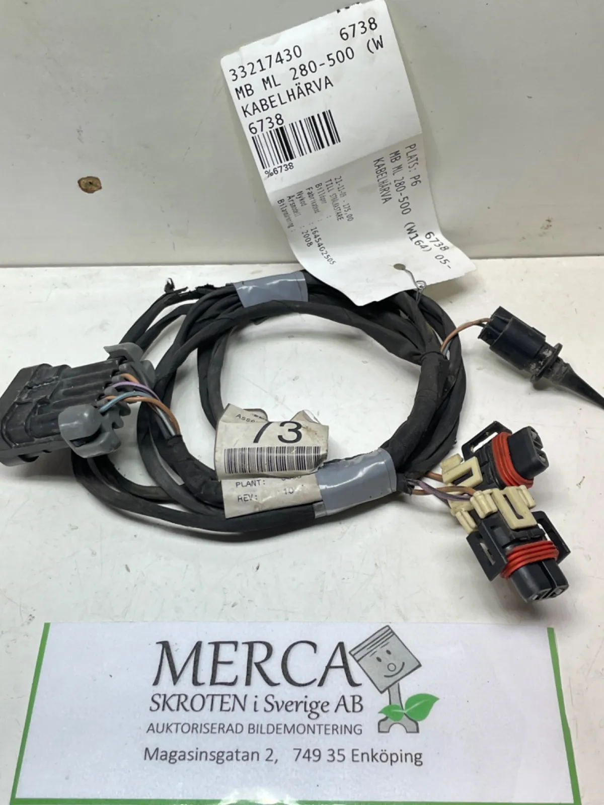 Mercedes-Benz ML 280-500 W164 Kabelhärva